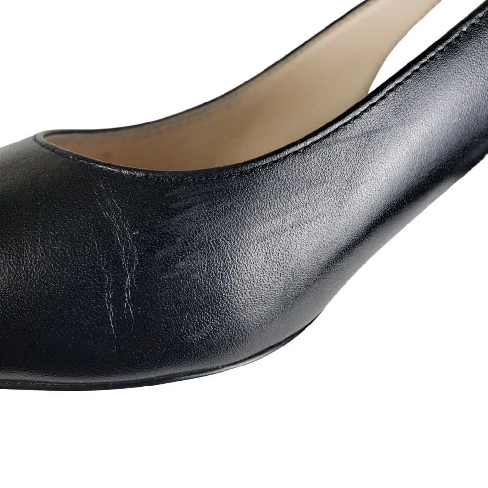 Cole Haan Emilee Black Leather Cutout Pump 9B Excellent Condition - Picture 16 of 16
